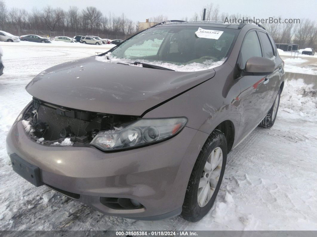 2011 Nissan Murano Sl Brown vin: JN8AZ1MW2BW167091