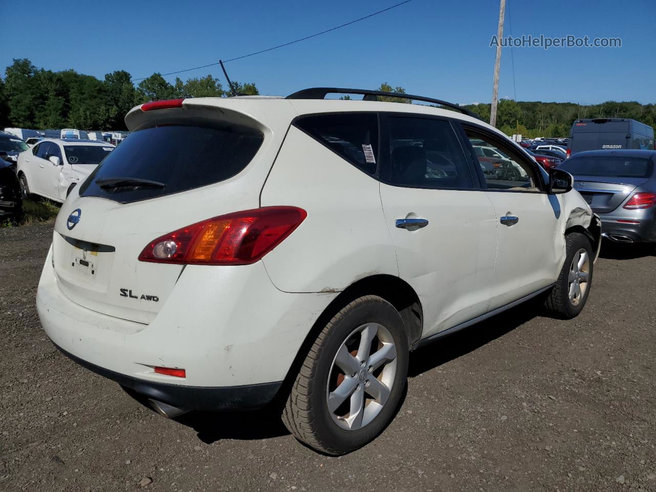 2010 Nissan Murano S Белый vin: JN8AZ1MW3AW107934