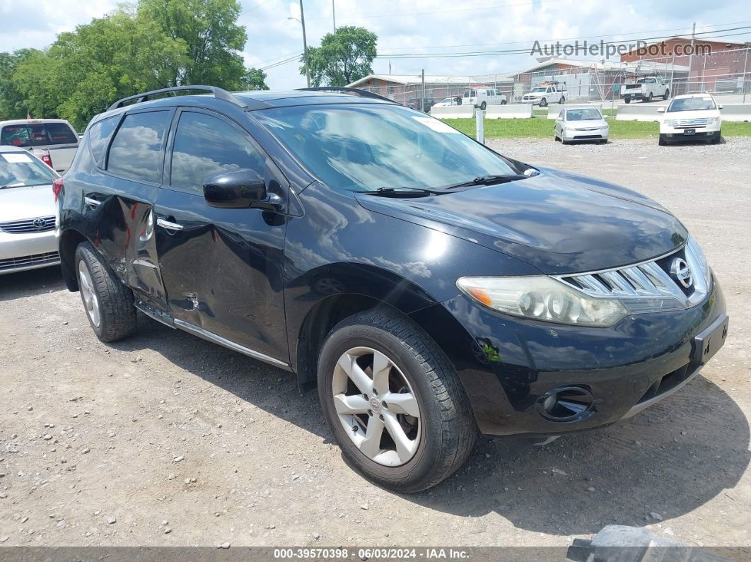 2010 Nissan Murano Sl Black vin: JN8AZ1MW3AW109909