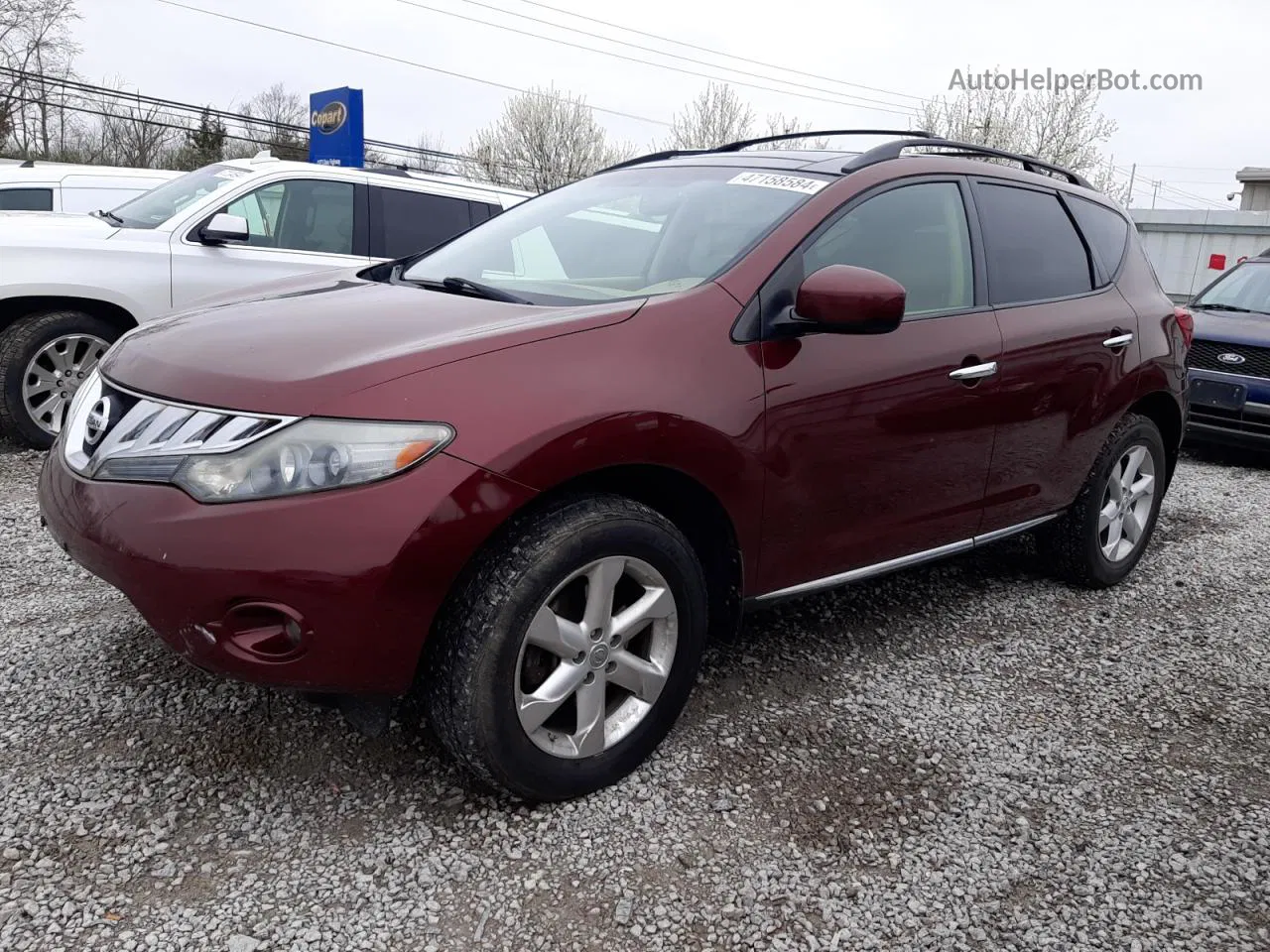 2010 Nissan Murano S Maroon vin: JN8AZ1MW3AW113328