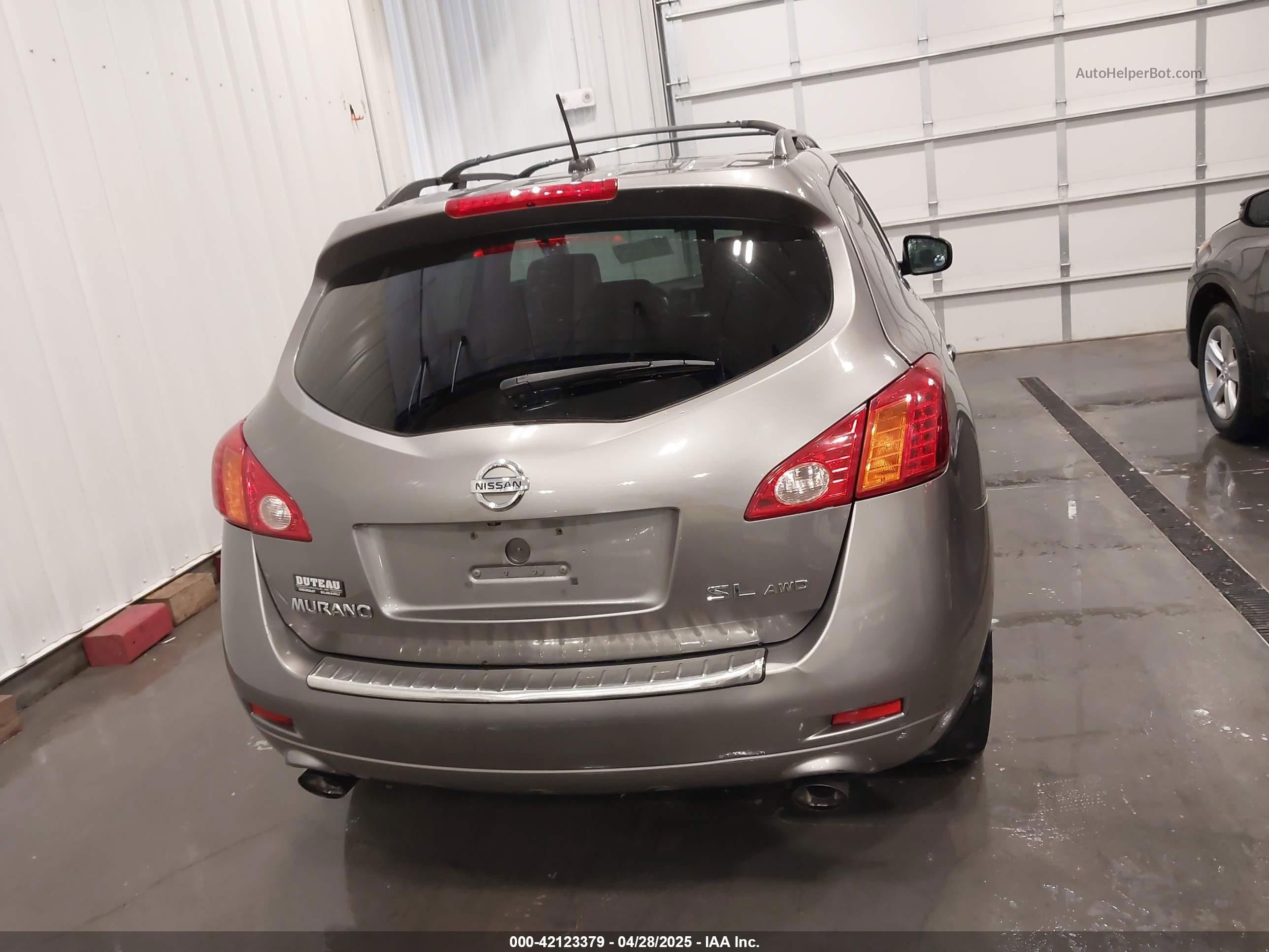 2010 Nissan Murano Sl Серый vin: JN8AZ1MW3AW118917