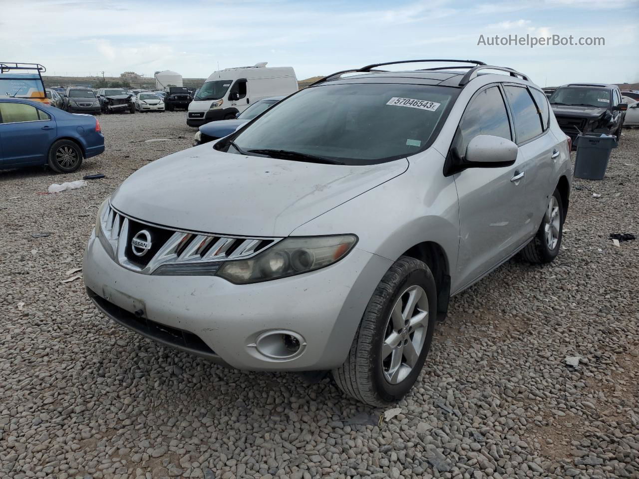 2010 Nissan Murano S Silver vin: JN8AZ1MW3AW136074