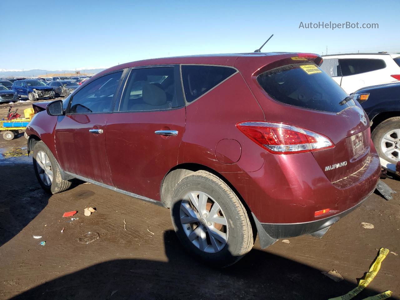 2011 Nissan Murano S Burgundy vin: JN8AZ1MW3BW156892