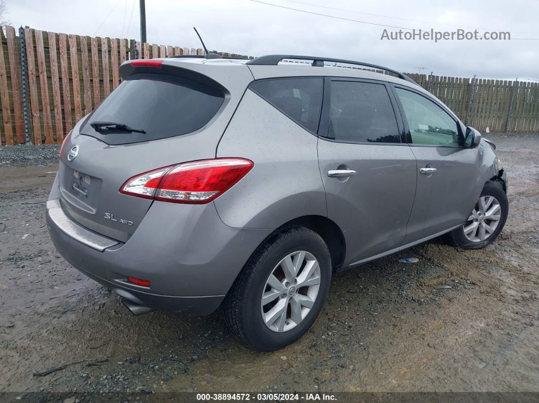 2011 Nissan Murano Sl Gray vin: JN8AZ1MW3BW180710