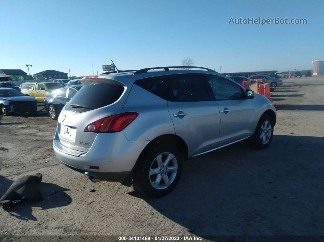 2010 Nissan Murano Sl Silver vin: JN8AZ1MW4AW100488