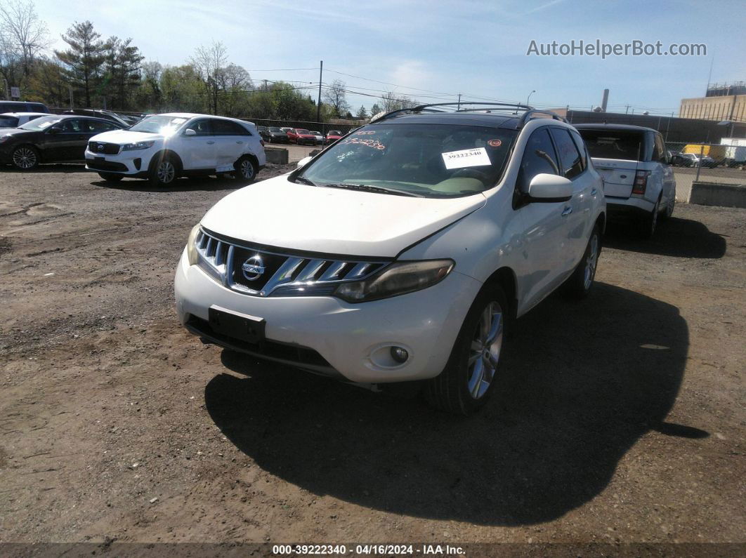 2010 Nissan Murano Le White vin: JN8AZ1MW4AW104735