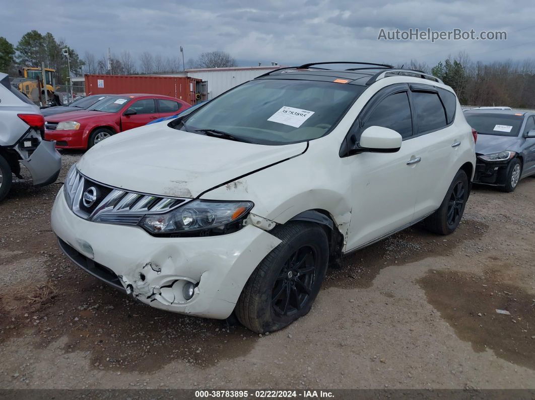 2010 Nissan Murano Sl White vin: JN8AZ1MW4AW122328