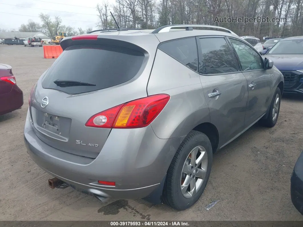 2010 Nissan Murano Sl Gray vin: JN8AZ1MW4AW137878