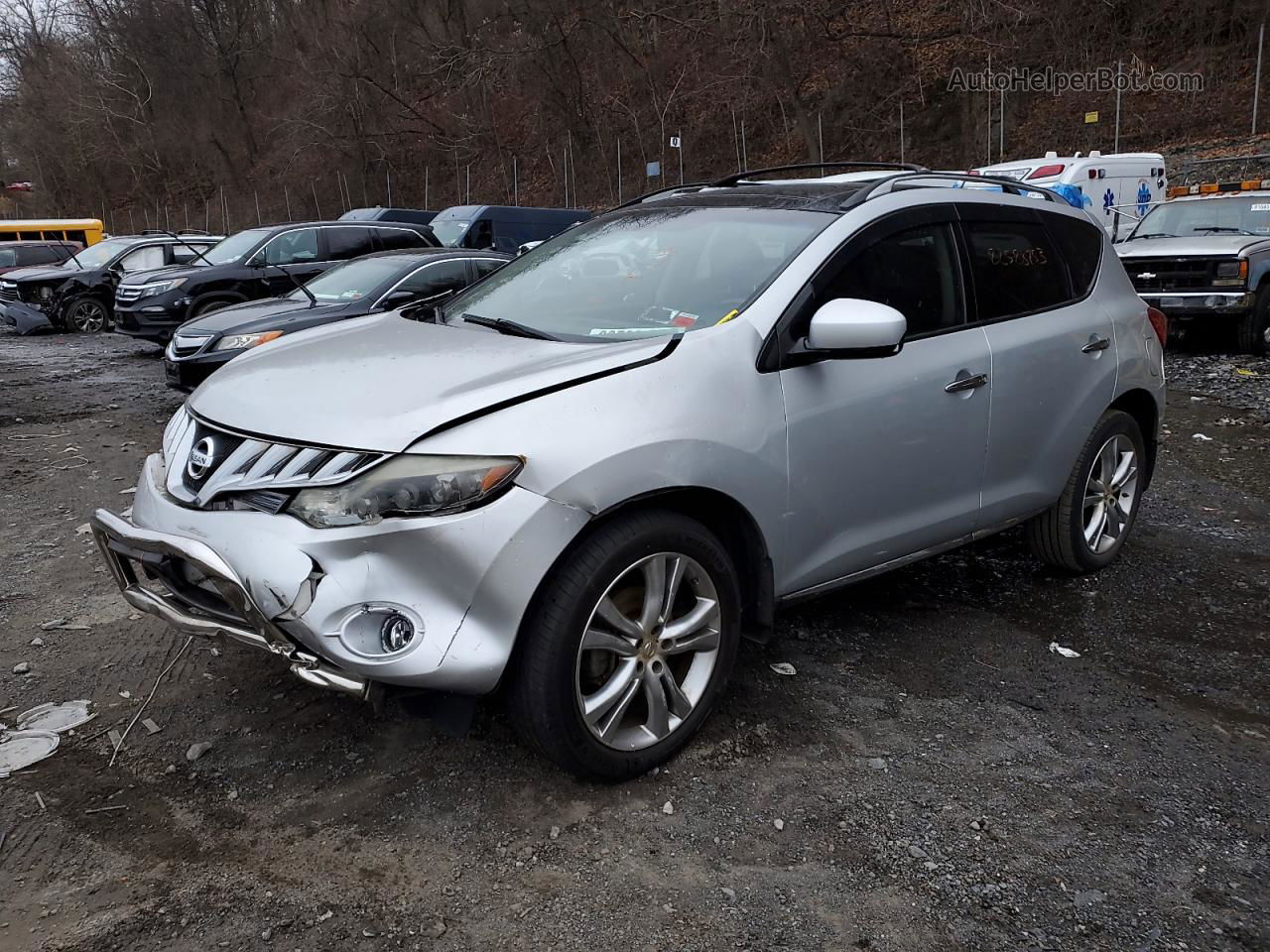 2010 Nissan Murano S Silver vin: JN8AZ1MW5AW112018