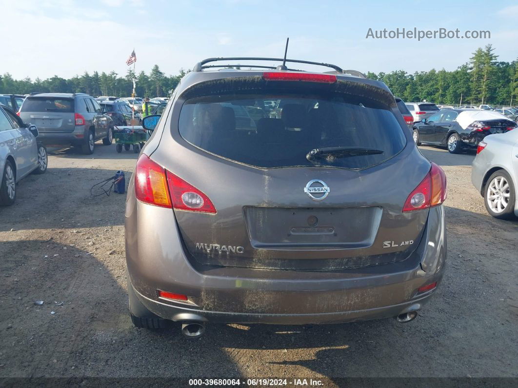 2010 Nissan Murano Sl Brown vin: JN8AZ1MW5AW133256