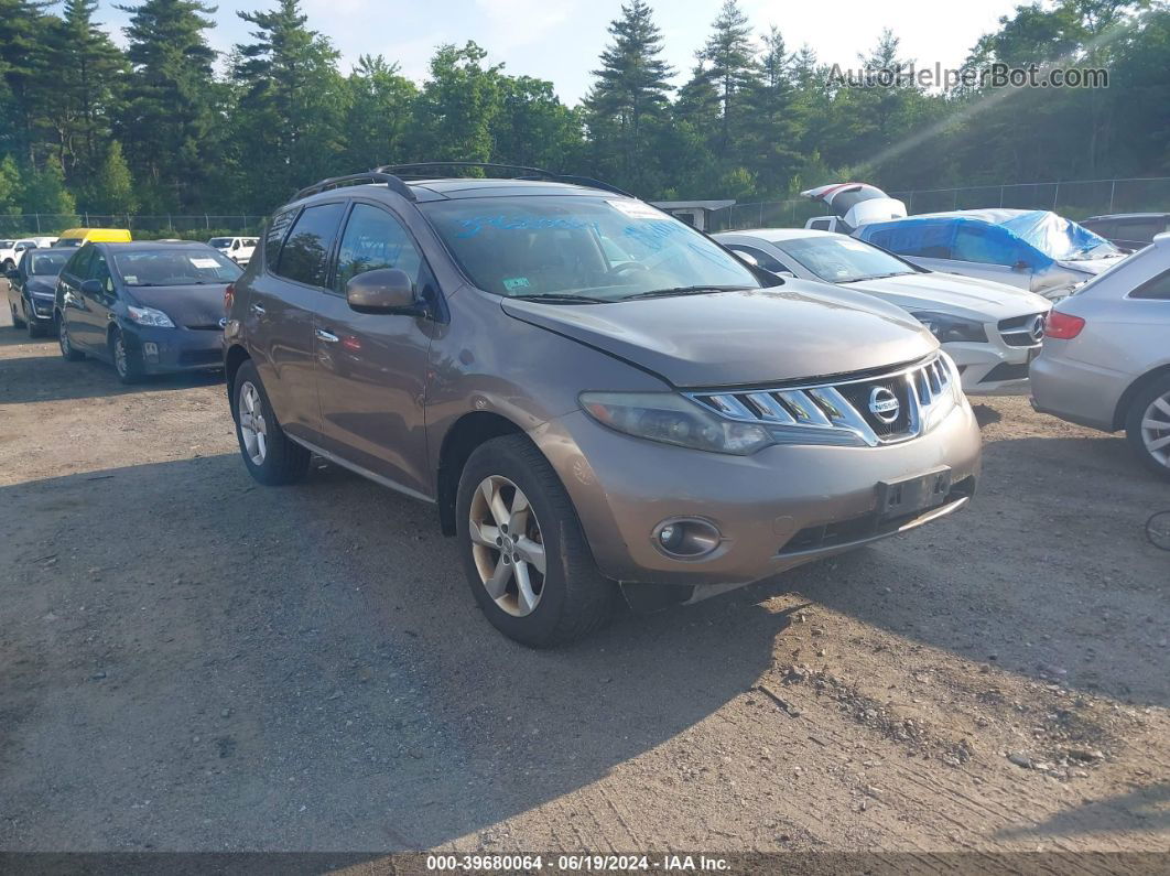 2010 Nissan Murano Sl Brown vin: JN8AZ1MW5AW133256