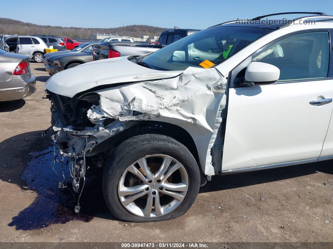 2010 Nissan Murano Le White vin: JN8AZ1MW5AW135928