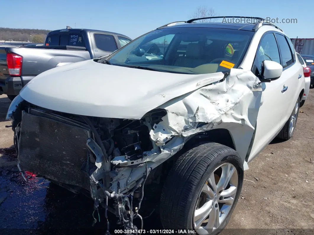 2010 Nissan Murano Le White vin: JN8AZ1MW5AW135928