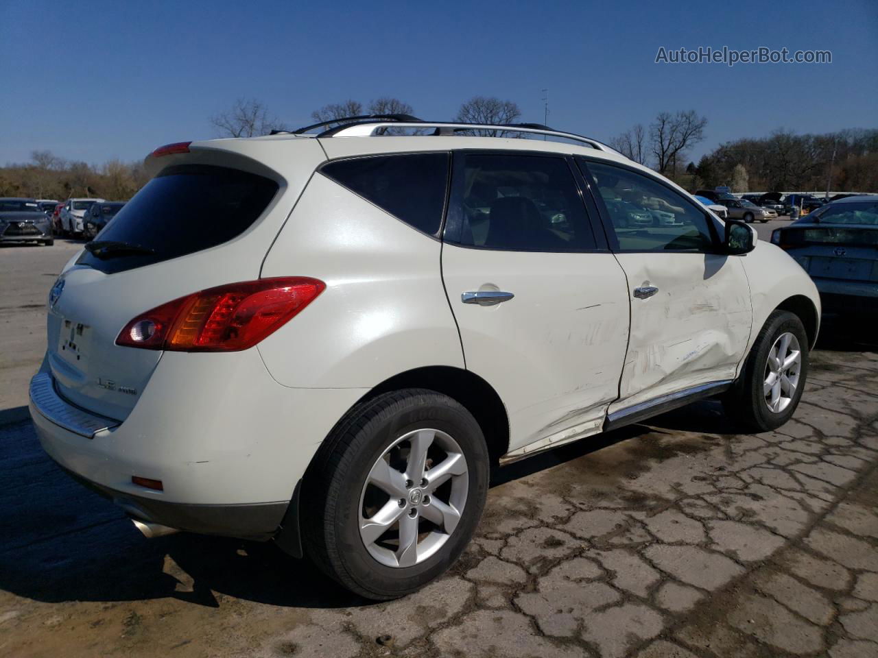 2010 Nissan Murano S White vin: JN8AZ1MW5AW137971