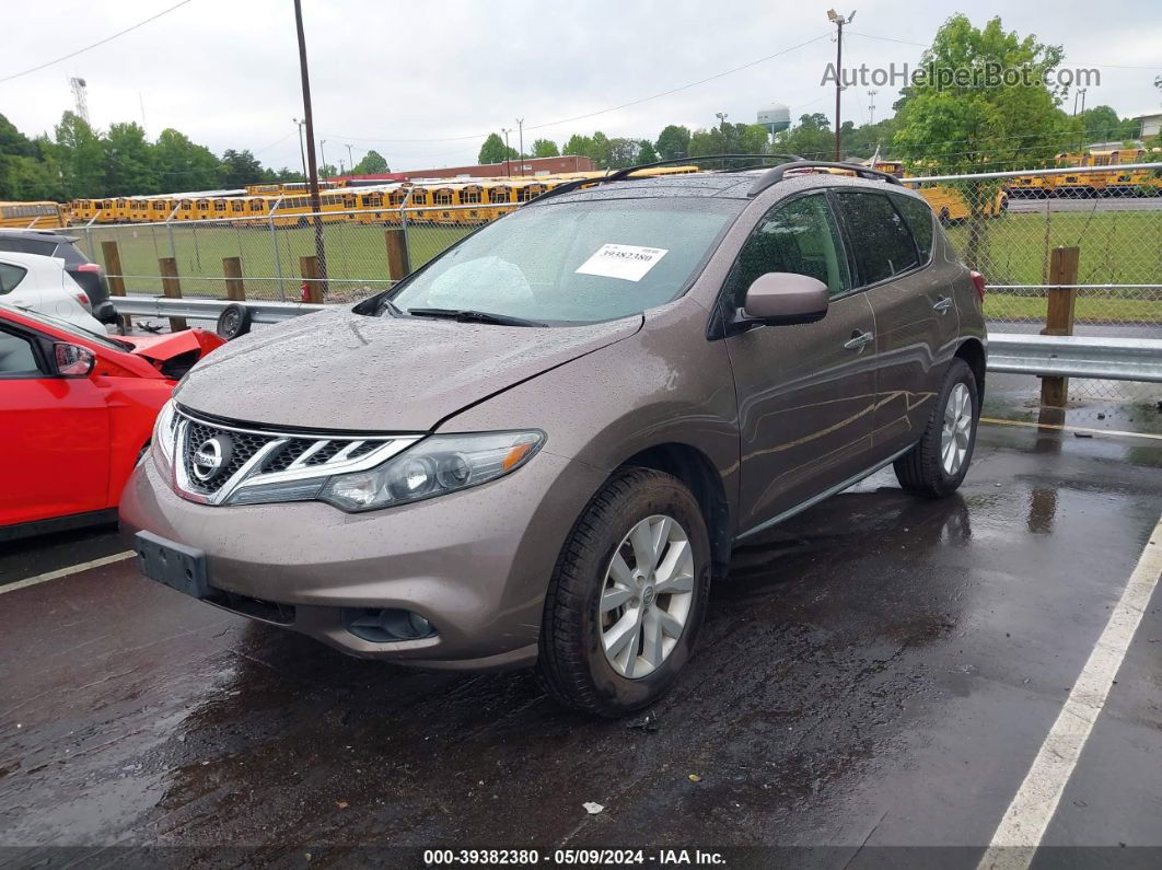 2011 Nissan Murano Sv Brown vin: JN8AZ1MW5BW187223