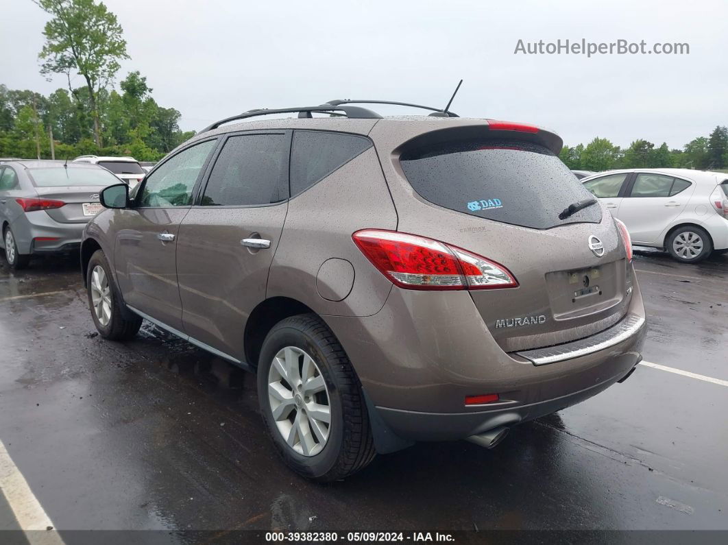 2011 Nissan Murano Sv Brown vin: JN8AZ1MW5BW187223