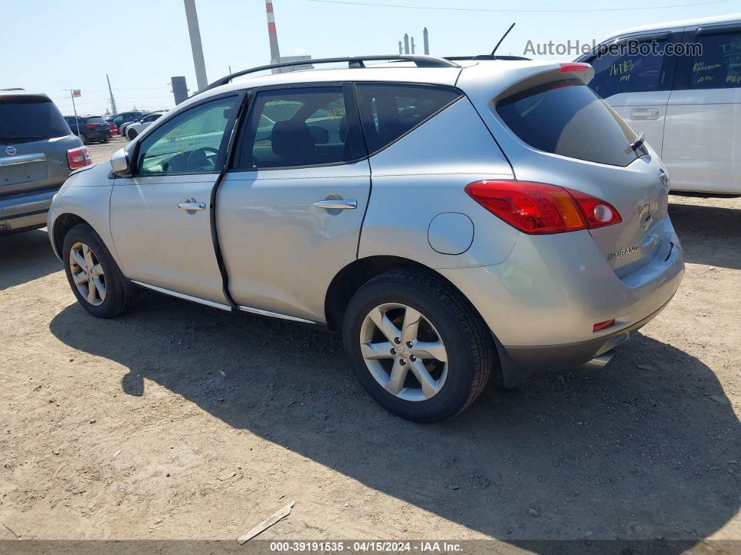 2010 Nissan Murano Sl Silver vin: JN8AZ1MW6AW111105