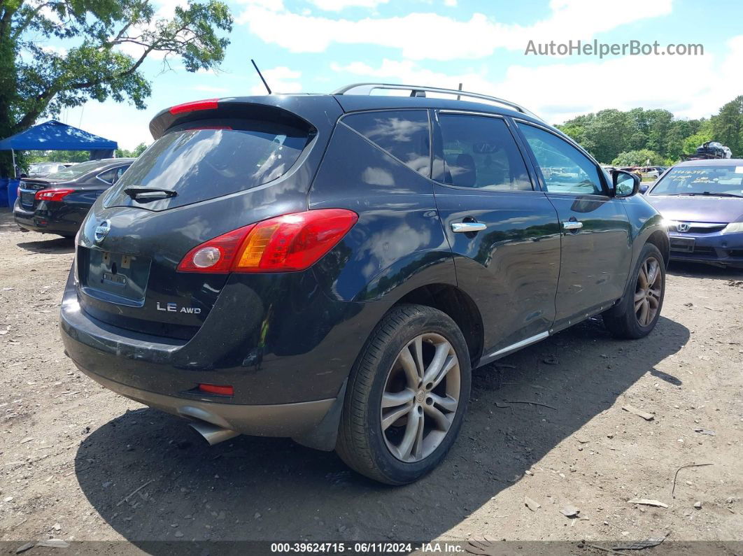 2010 Nissan Murano Le Black vin: JN8AZ1MW6AW111606