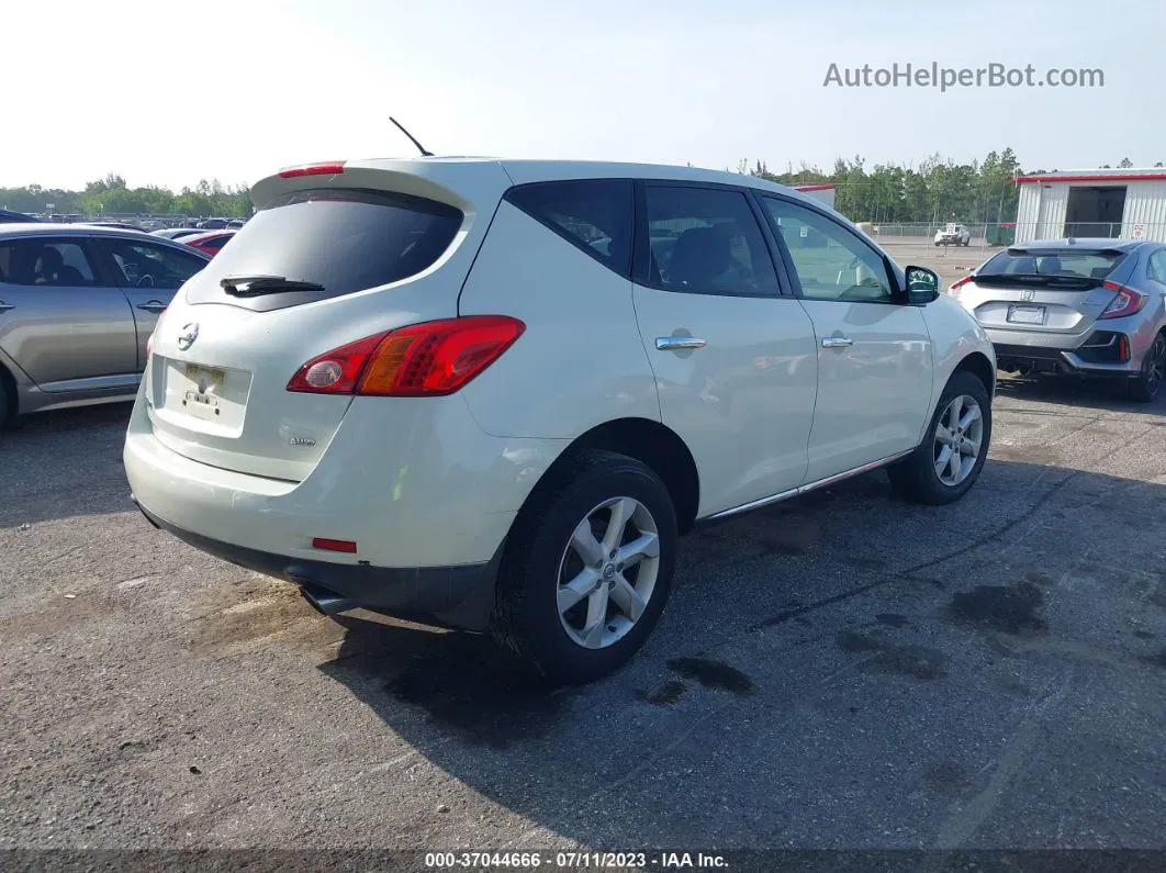 2010 Nissan Murano S White vin: JN8AZ1MW6AW136585