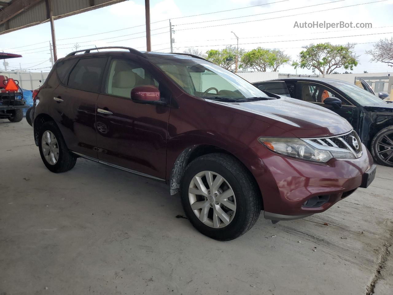 2011 Nissan Murano S Maroon vin: JN8AZ1MW6BW153839