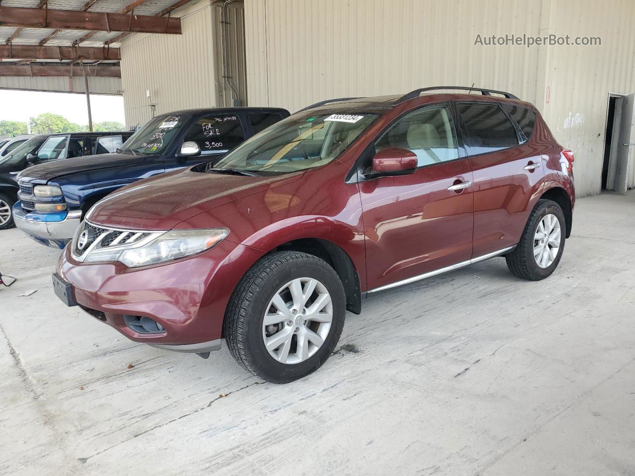 2011 Nissan Murano S Maroon vin: JN8AZ1MW6BW153839