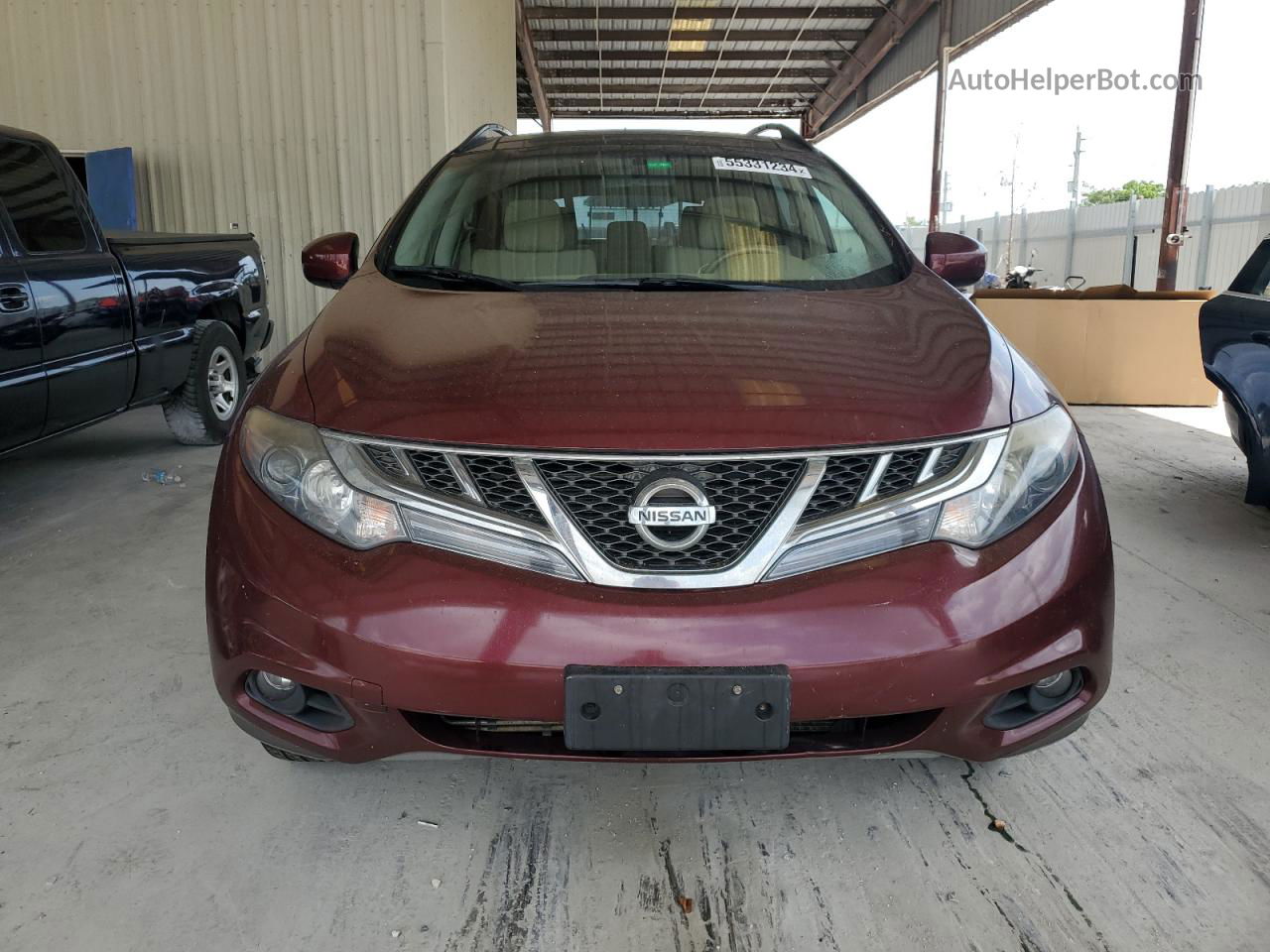 2011 Nissan Murano S Maroon vin: JN8AZ1MW6BW153839