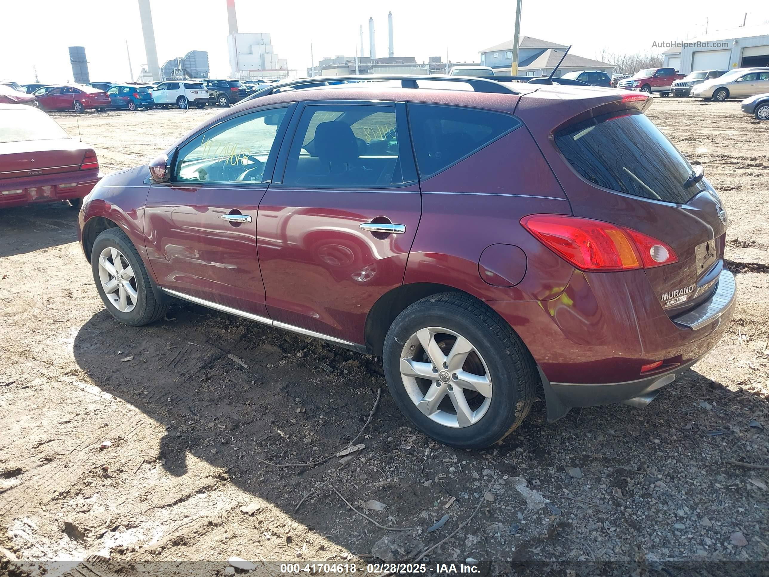 2010 Nissan Murano Sl Maroon vin: JN8AZ1MW7AW103787
