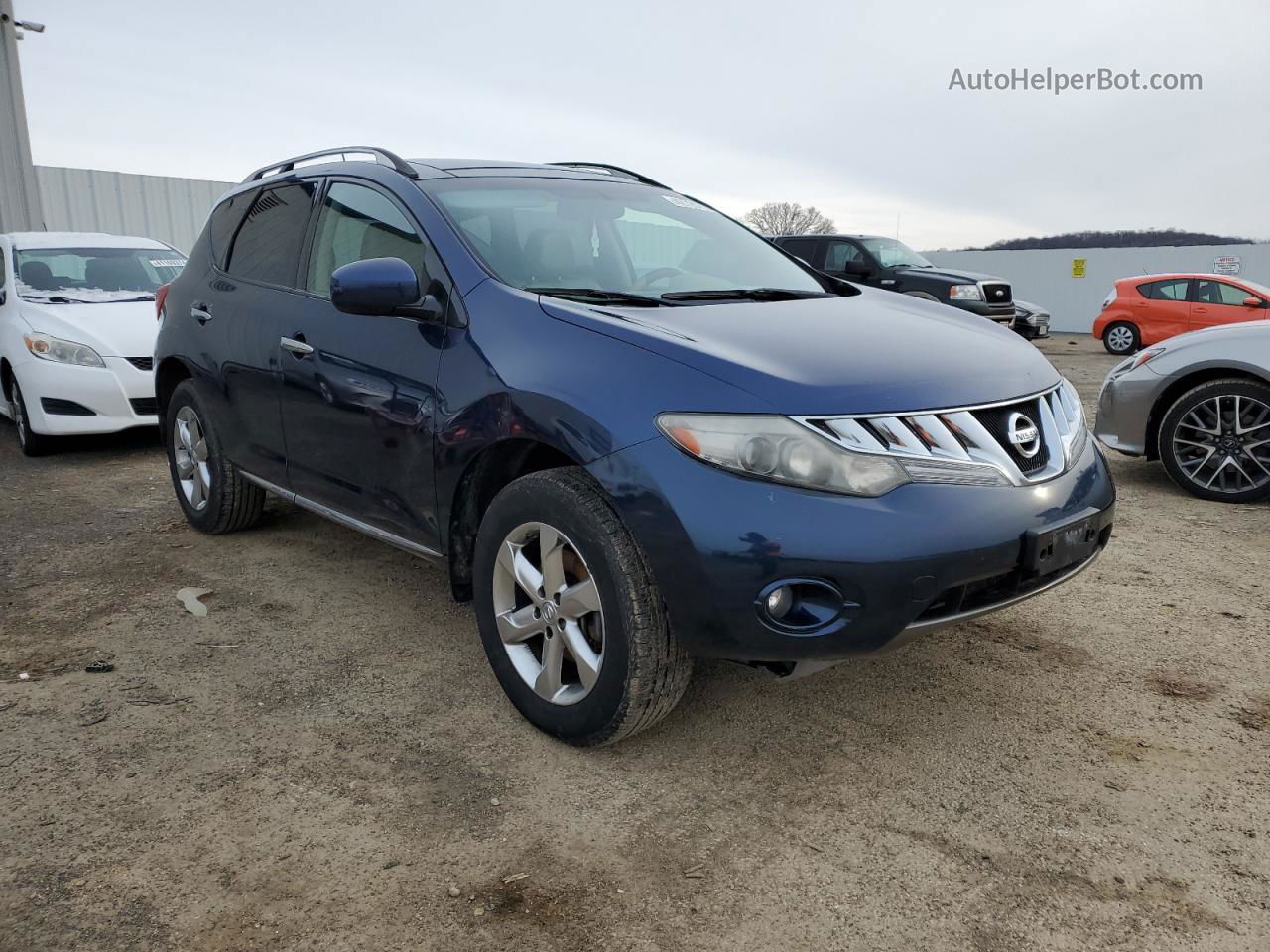 2010 Nissan Murano S Синий vin: JN8AZ1MW7AW125160