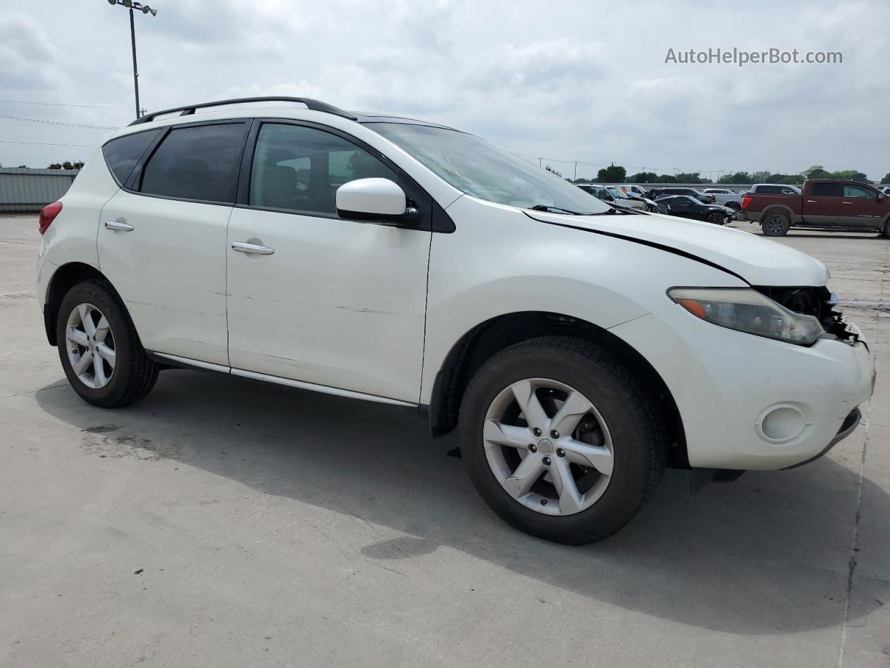 2010 Nissan Murano S White vin: JN8AZ1MW7AW136773