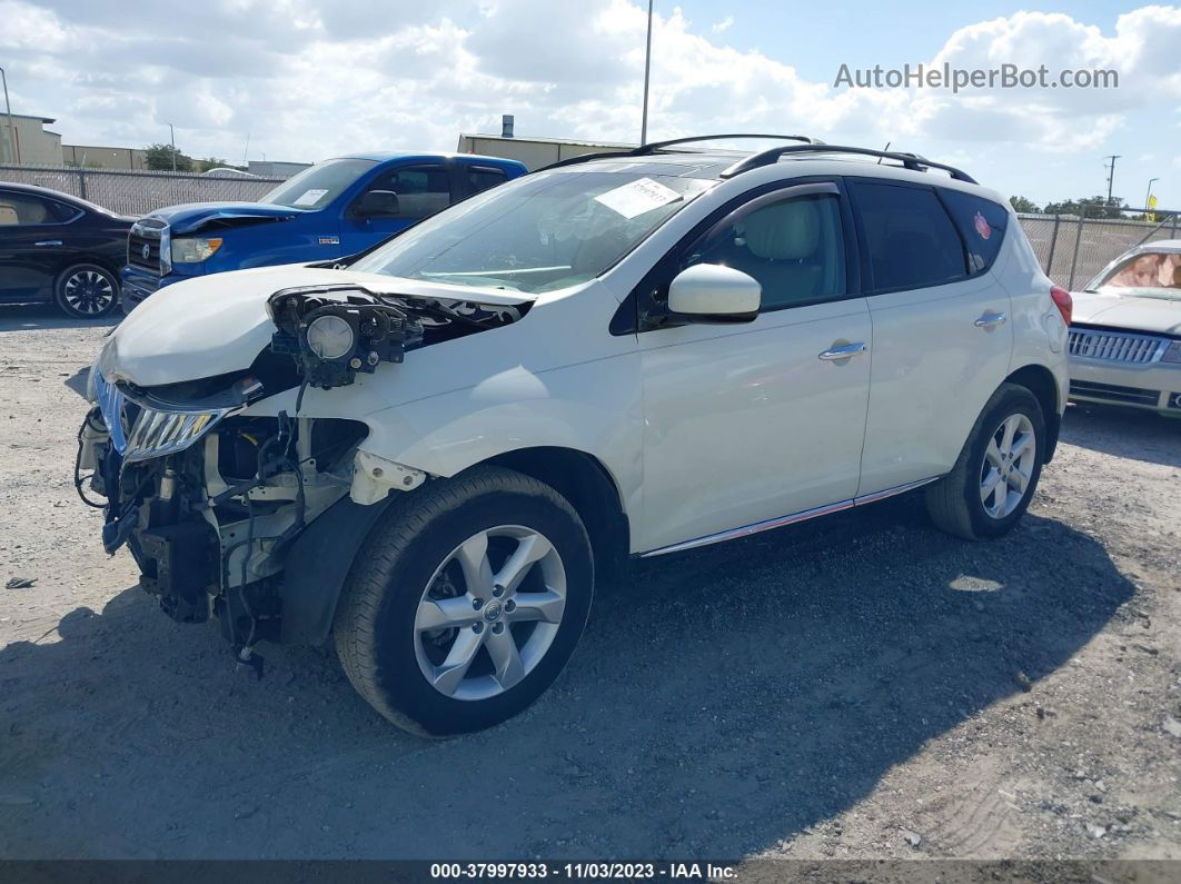 2010 Nissan Murano Sl White vin: JN8AZ1MW7AW139740