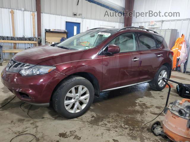 2011 Nissan Murano S Maroon vin: JN8AZ1MW7BW168396