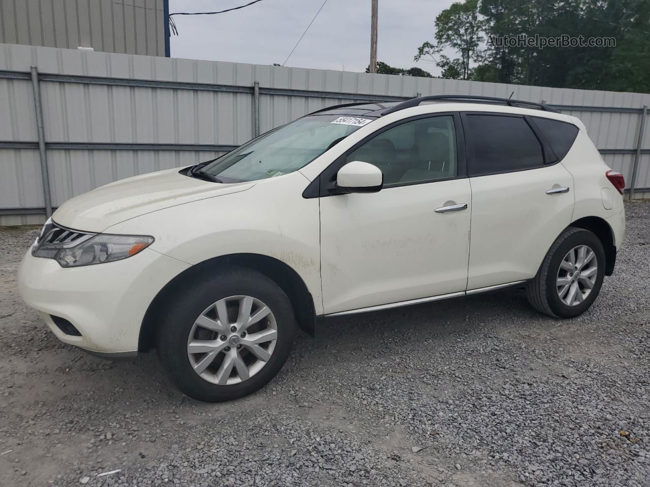 2011 Nissan Murano S Белый vin: JN8AZ1MW7BW186588