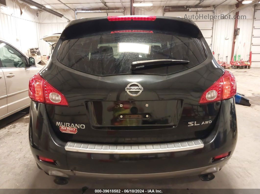 2010 Nissan Murano Sl Black vin: JN8AZ1MW8AW104334