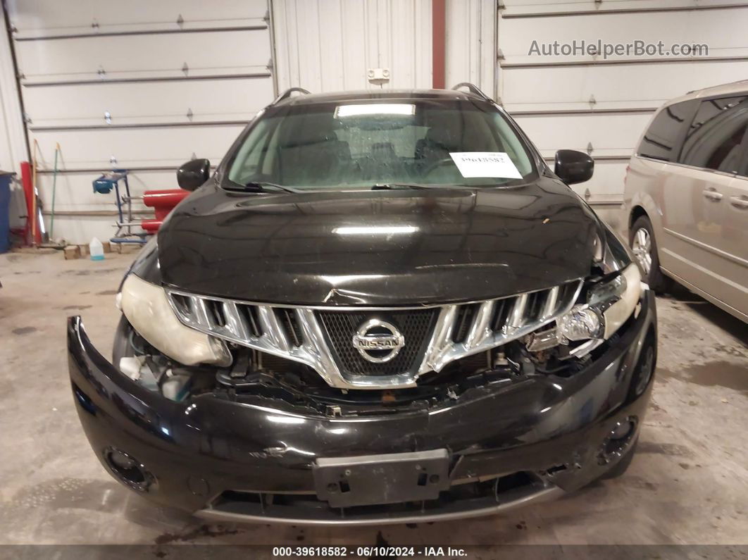 2010 Nissan Murano Sl Black vin: JN8AZ1MW8AW104334