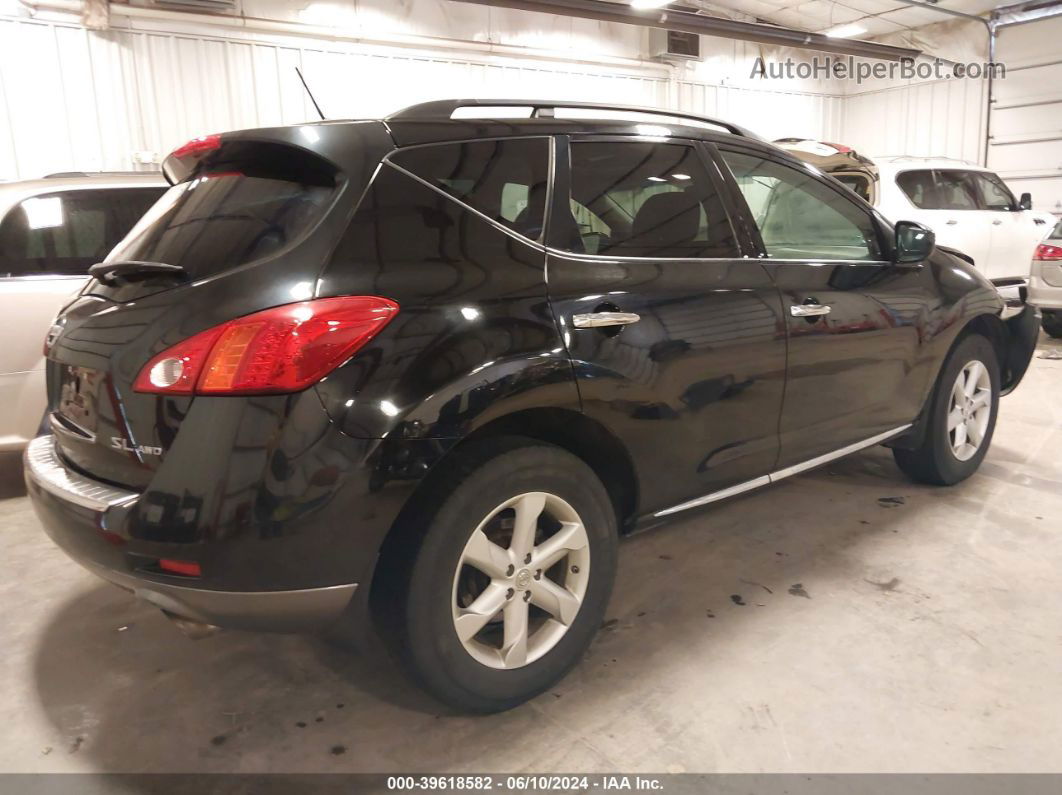 2010 Nissan Murano Sl Black vin: JN8AZ1MW8AW104334