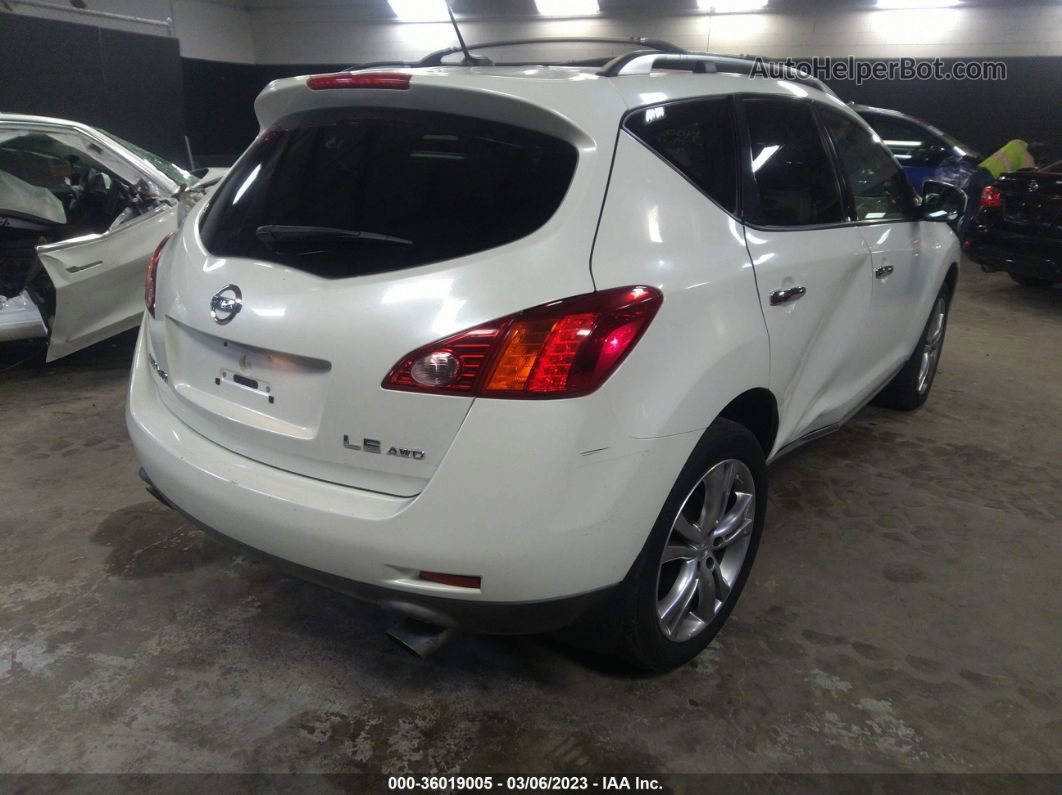 2010 Nissan Murano Le Белый vin: JN8AZ1MW8AW114913