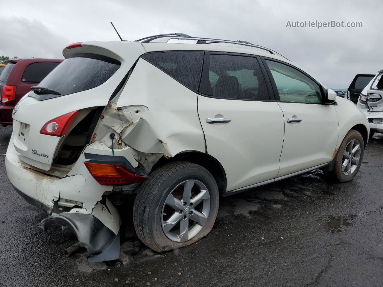 2010 Nissan Murano S White vin: JN8AZ1MW8AW137320