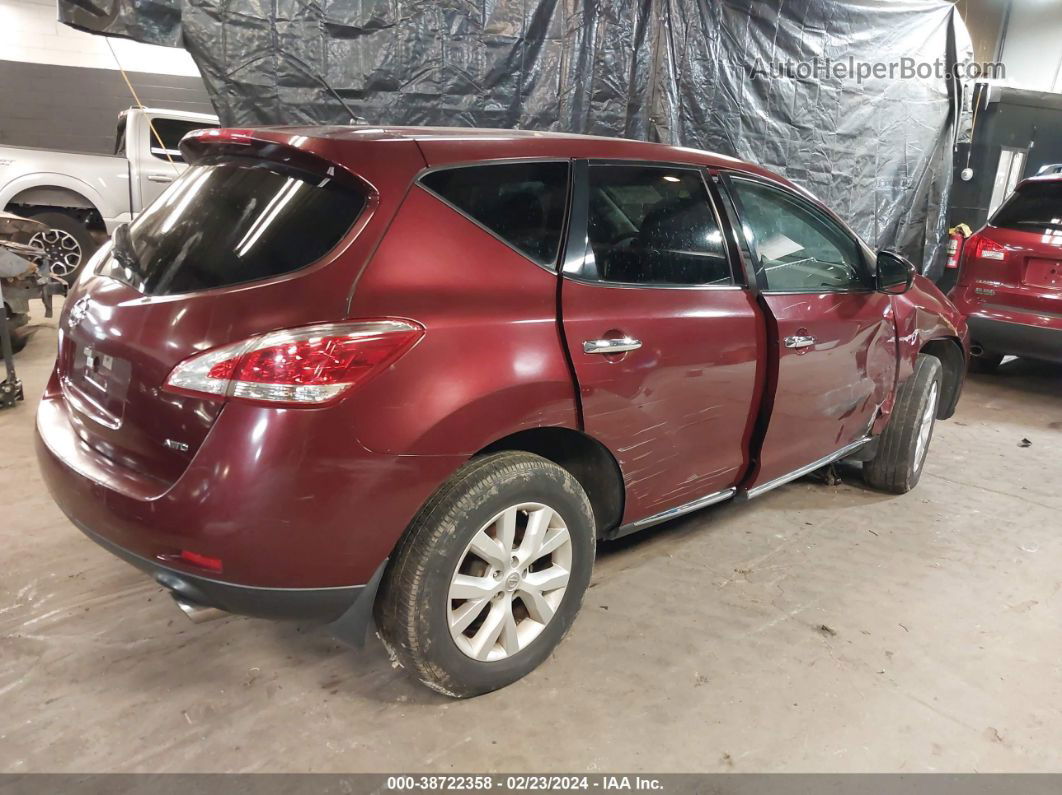 2011 Nissan Murano S Red vin: JN8AZ1MW8BW156709