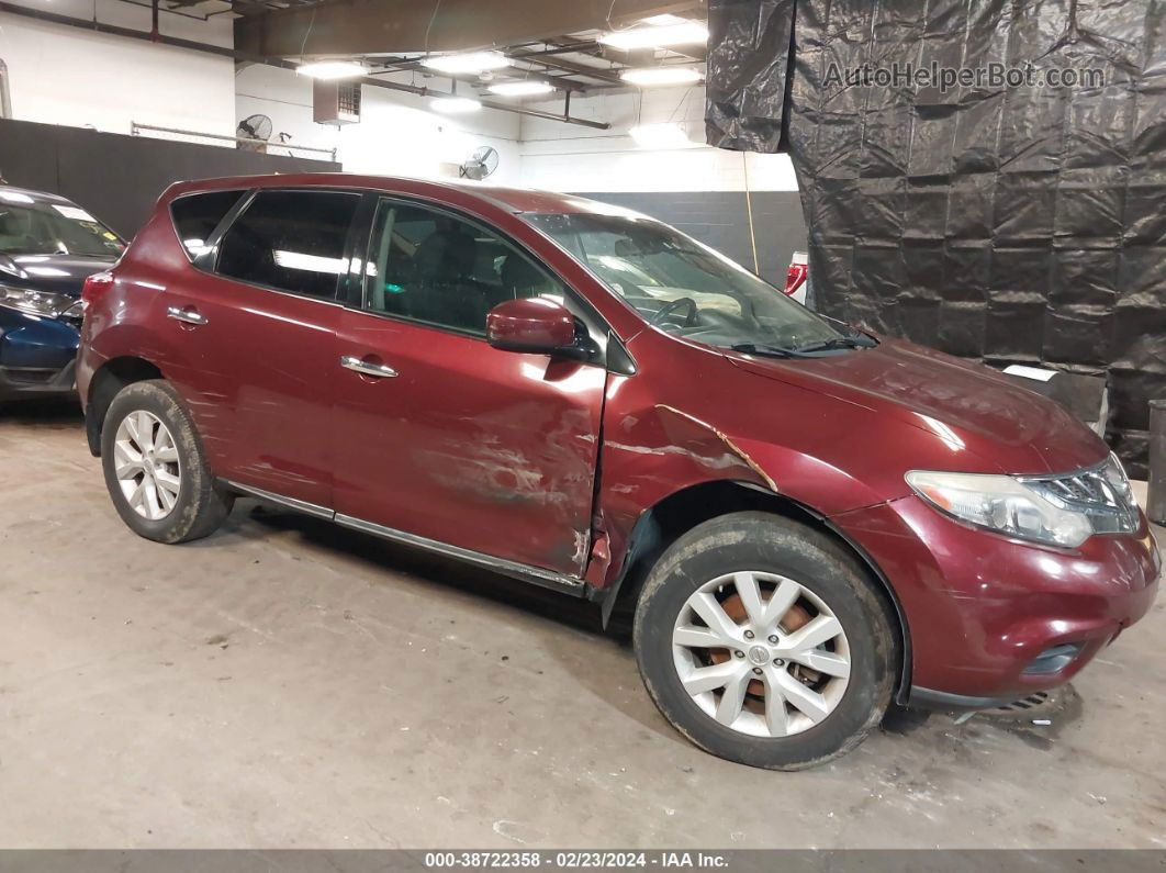 2011 Nissan Murano S Красный vin: JN8AZ1MW8BW156709