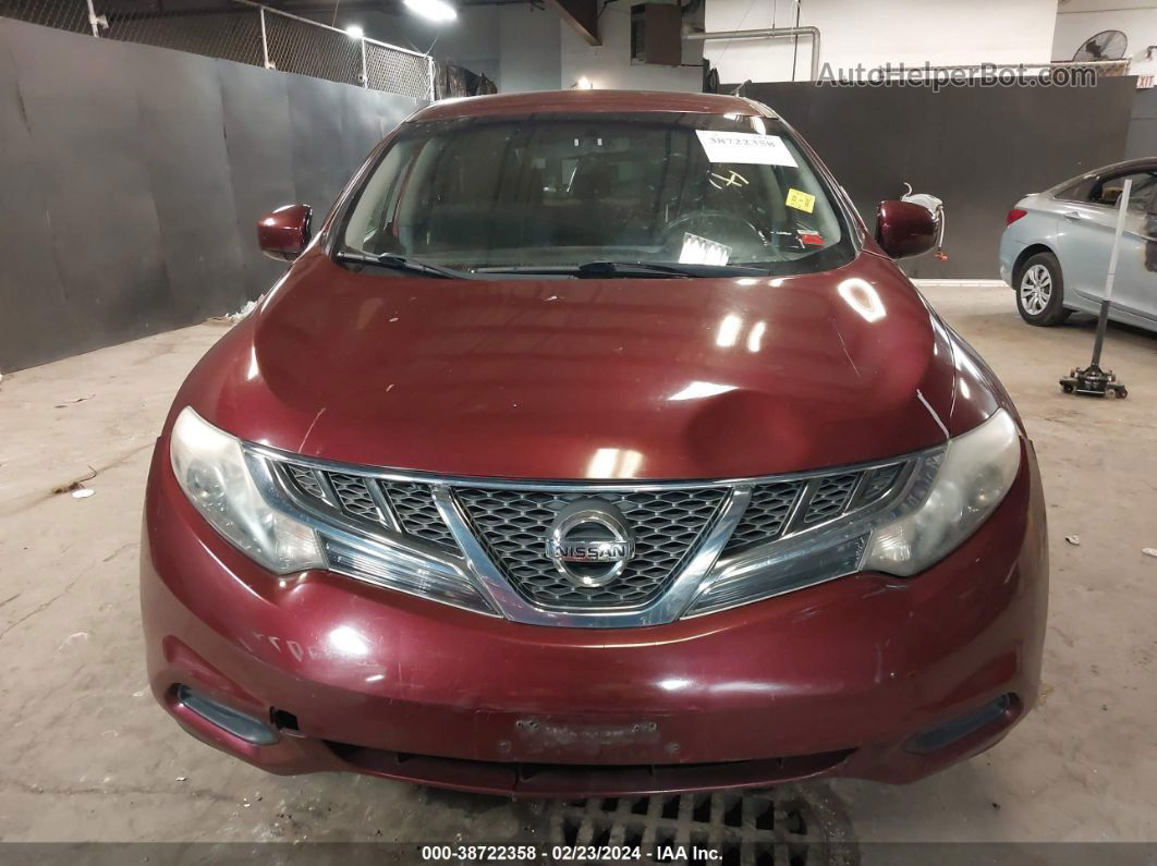 2011 Nissan Murano S Красный vin: JN8AZ1MW8BW156709