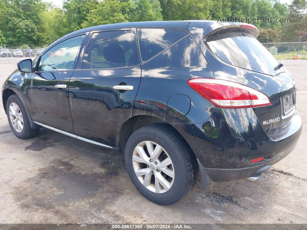 2011 Nissan Murano S Black vin: JN8AZ1MW8BW186325