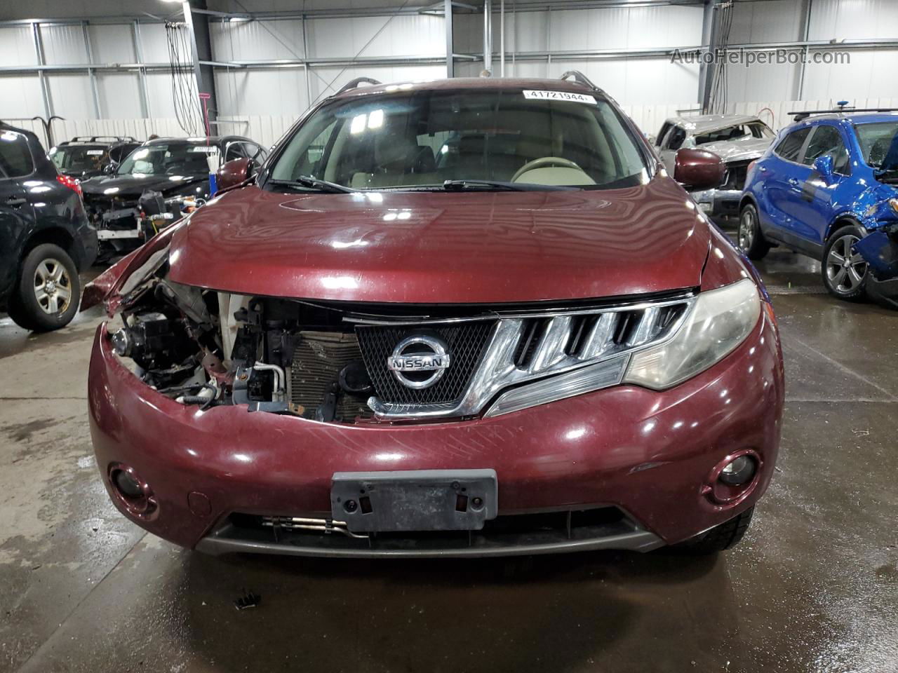 2010 Nissan Murano S Maroon vin: JN8AZ1MW9AW117870