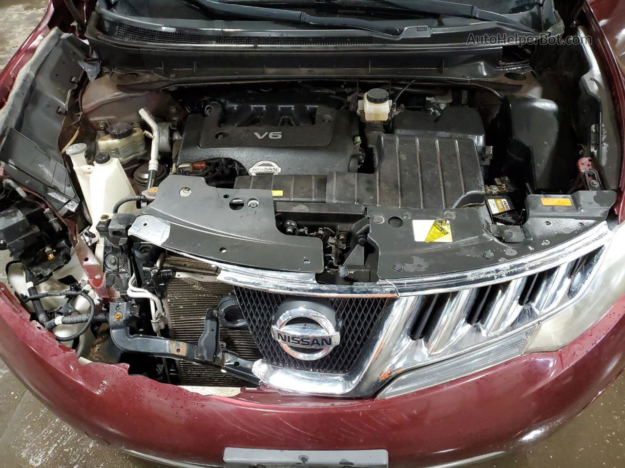 2010 Nissan Murano S Maroon vin: JN8AZ1MW9AW117870