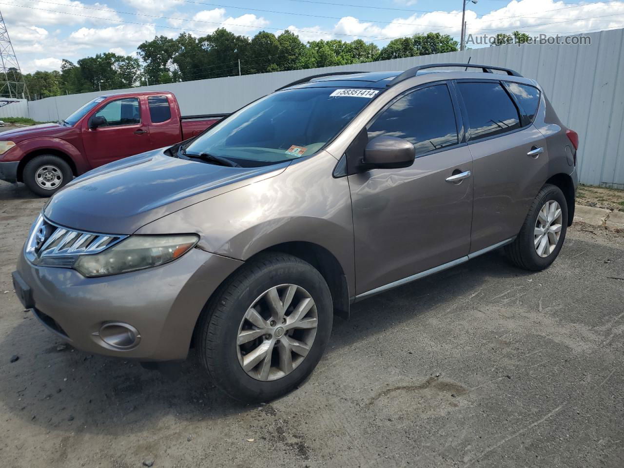2010 Nissan Murano S Brown vin: JN8AZ1MW9AW118887