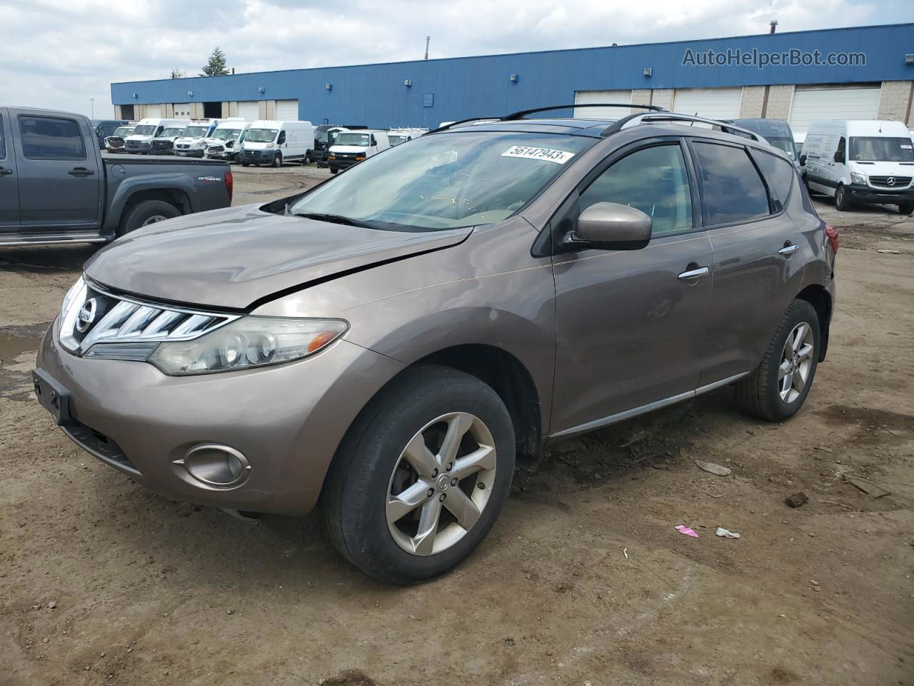 2010 Nissan Murano S Желто-коричневый vin: JN8AZ1MW9AW123068