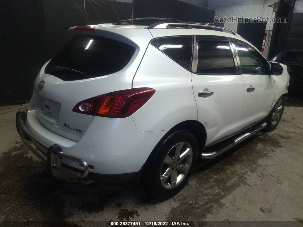 2010 Nissan Murano Sl Белый vin: JN8AZ1MW9AW123071