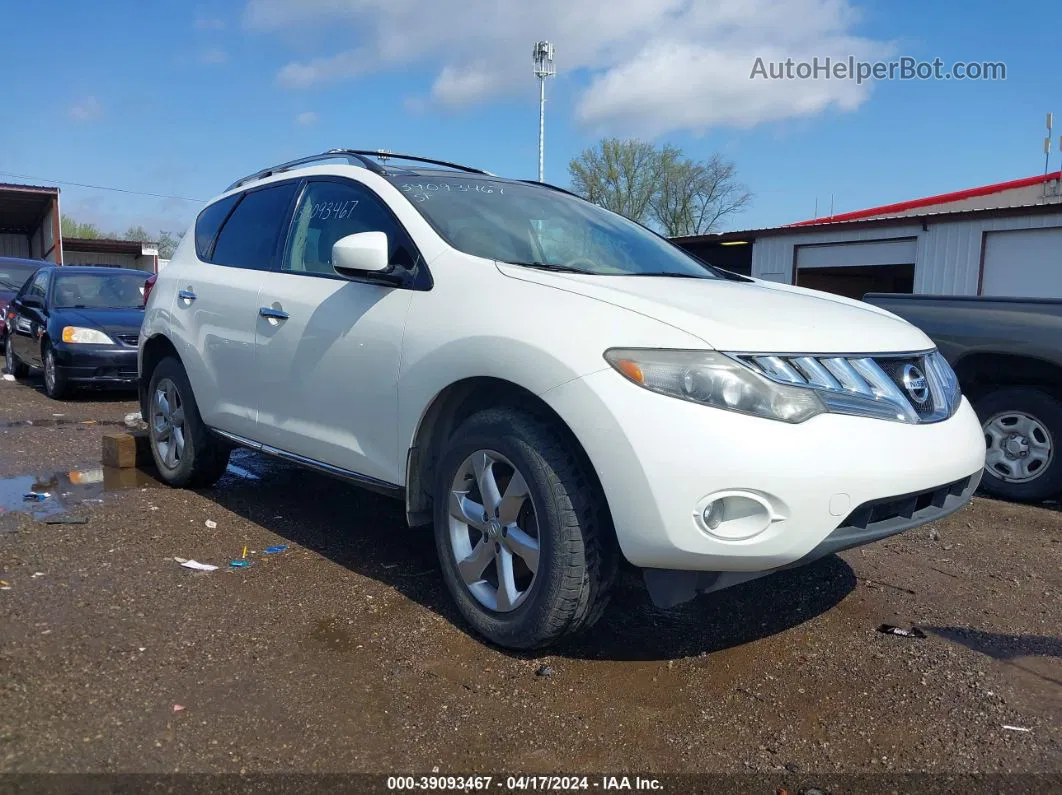 2010 Nissan Murano Sl Белый vin: JN8AZ1MW9AW136709