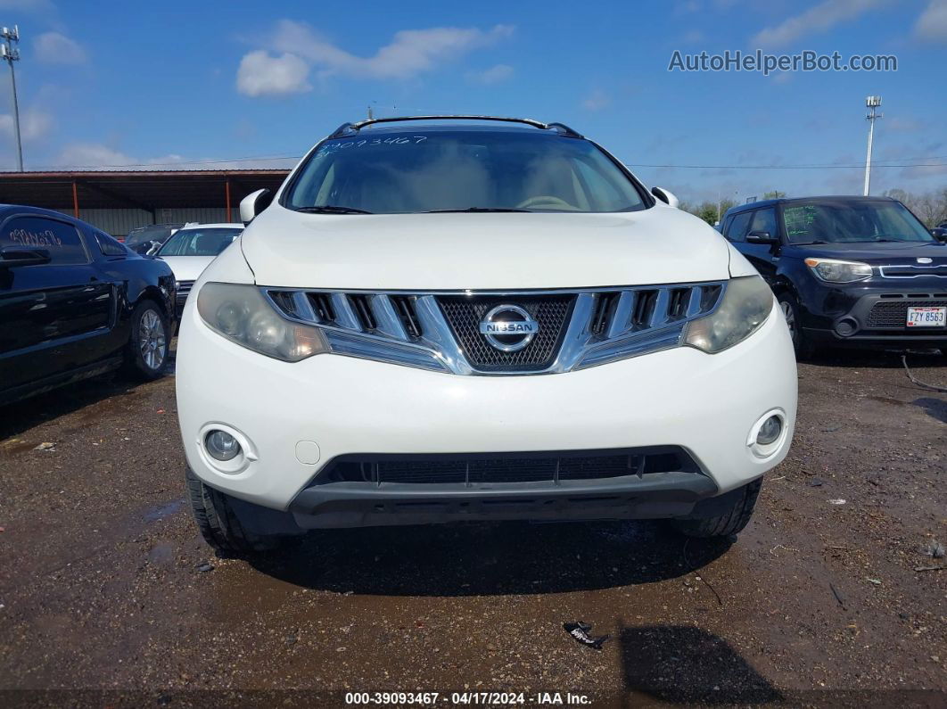 2010 Nissan Murano Sl White vin: JN8AZ1MW9AW136709