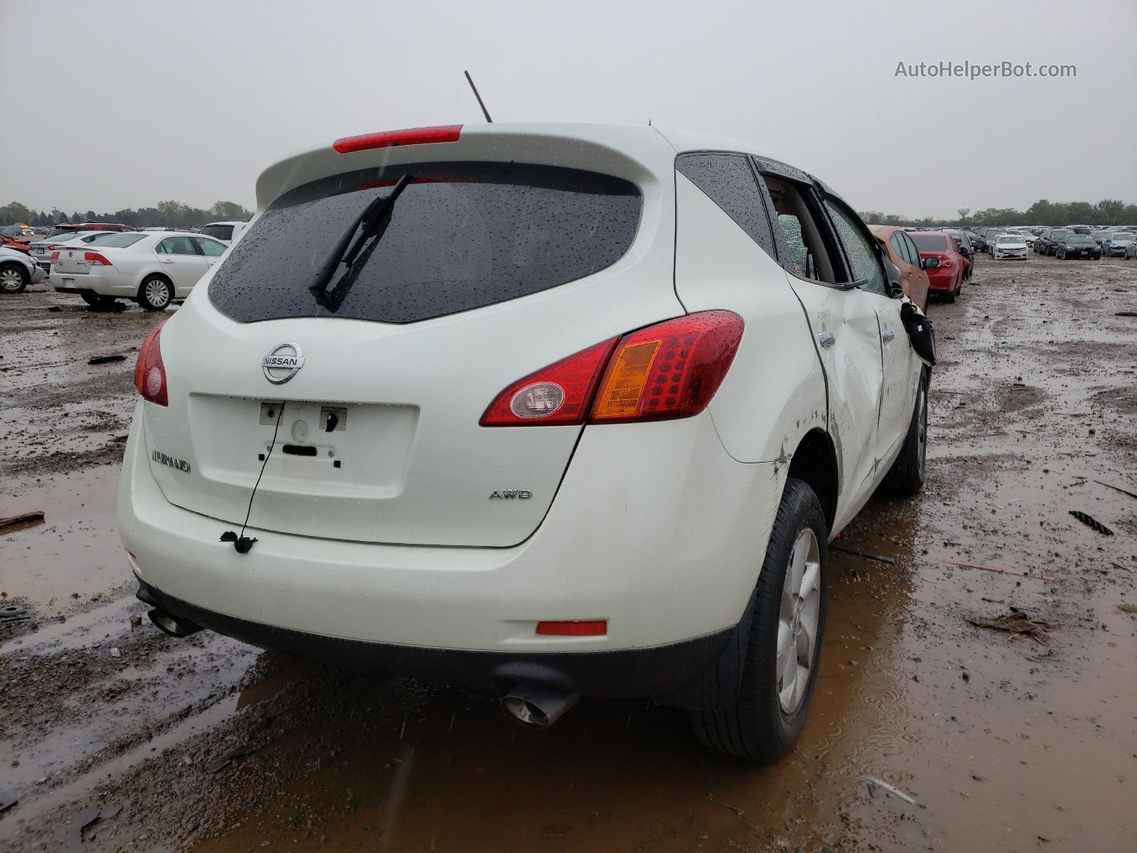 2010 Nissan Murano S Белый vin: JN8AZ1MW9AW139268