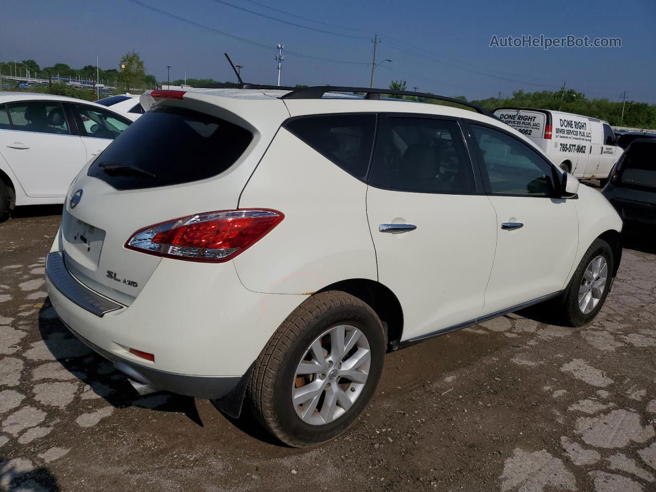 2011 Nissan Murano S White vin: JN8AZ1MW9BW185331